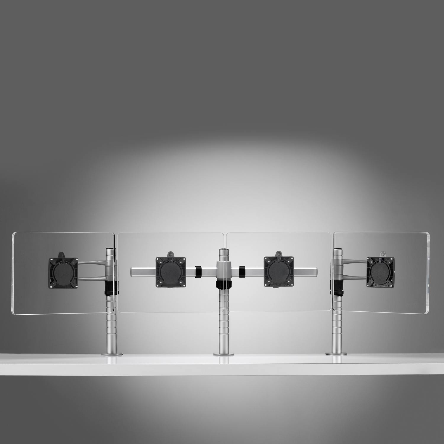 办公辅件|显示器支架|办公家具|华体会体育官方在线官网家具|Wishbone 台面显示屏（立柱）支架